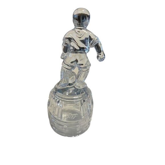 Princess House Lead Crystal Boy Soccer Figurine #900 - Picture 6 of 9